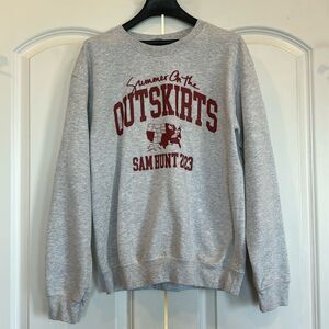 Sam Hunt Tour Sweatshirt Summer On The Outskirts Tour Sweatshirt 2023 - Small